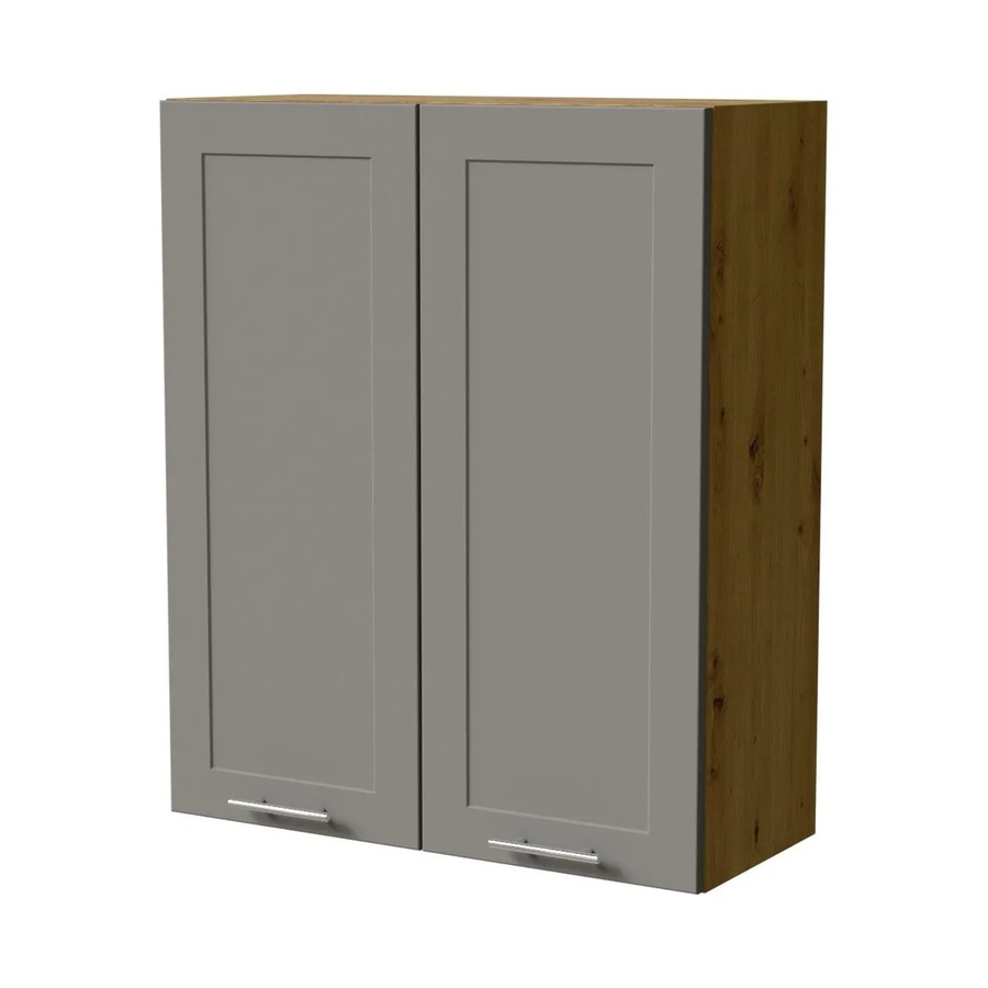 Feldmann-Wohnen Hängeschrank Oslo W4 Eiche Artisan und Dust Grey Matt mit Soft-Close-Türen, B/T/H: 80 x 32,5 x 96 cm - Bild 2