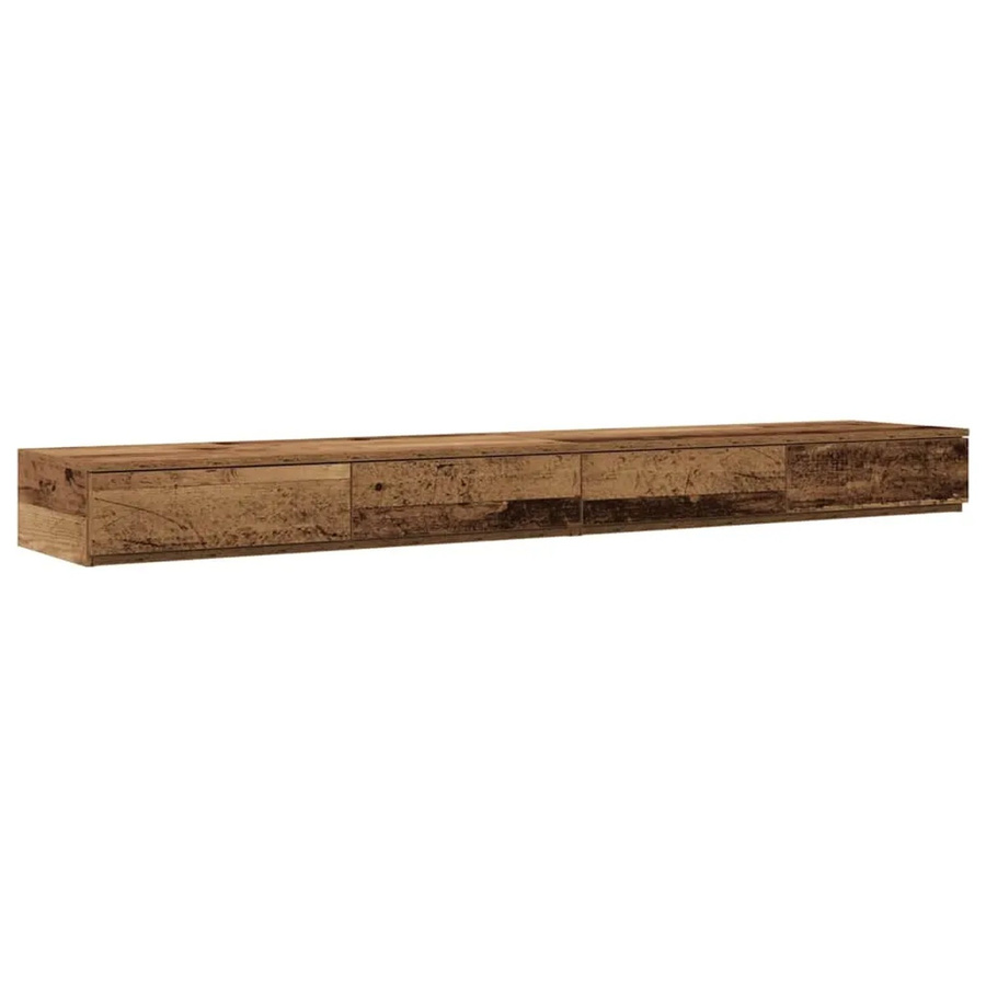 vidaXL Bettschubladen aus Holzwerkstoff in Braun, B/T/H: 180 x 36,5 x 16,5 cm - Bild 2