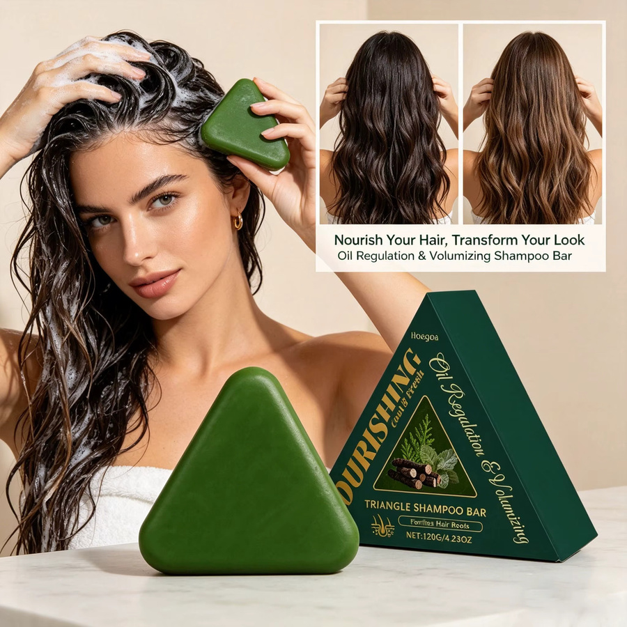 HOEGOA Kräuter-Shampoo-Seife, Unisex, gegen Schuppen - Bild 4