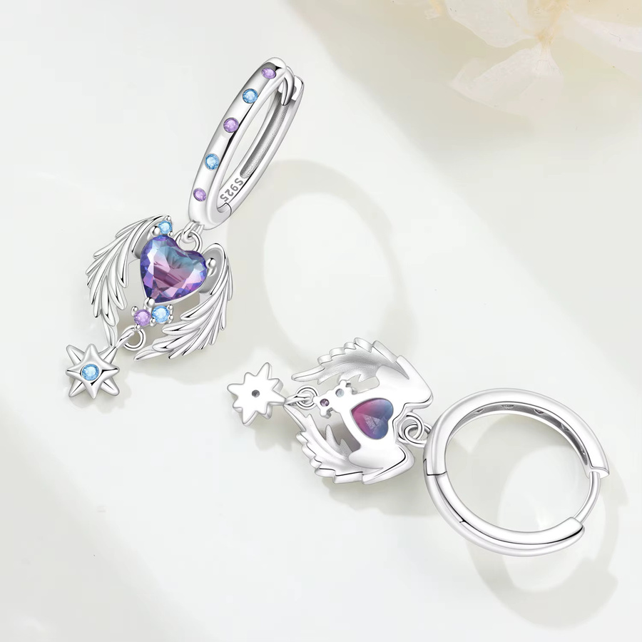PANPOKI Ohrringe 925 Silber, Zirkonia, Damen - Bild 2