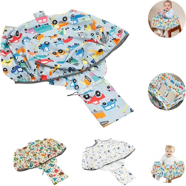 Wasserdichter Baby-Einkaufswagen-Sitzbezug aus Polyester im Karton-Stil, bequemes Anti-Schmutz-Sitzpolster für Kinder, Mehrfarbig - Bild 1