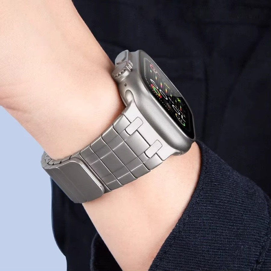 TANGYIYI Uhrenarmband Edelstahl, Magnetisch, Silber, Unisex - Bild 3