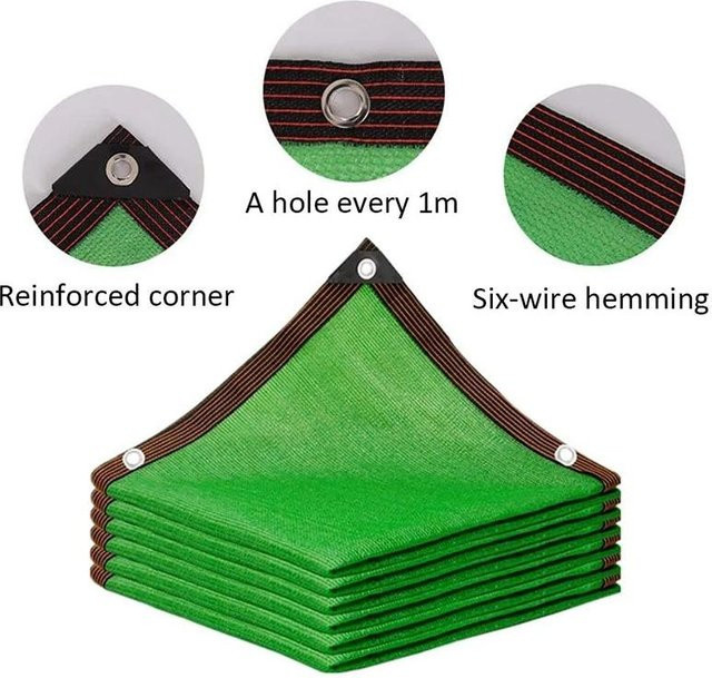 Simplistic Living Home Sonnenschutznetz für Garten und Terrasse in Grün, 4 x 5 m mit UV-Schutz - Bild 1