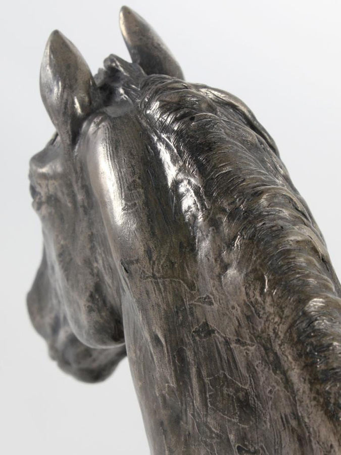 Art-Dog Friese Pferdebüste als elegante Statue auf Steinsockel in Bronze - Bild 5