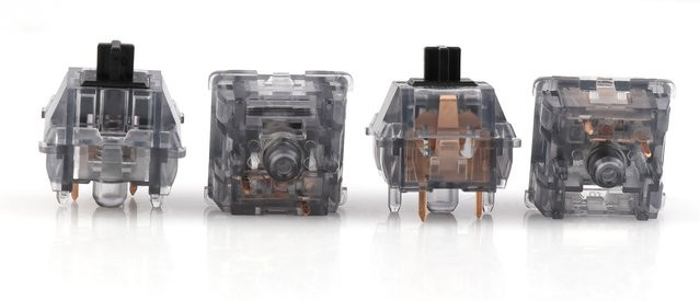 EPOMAKER Mechanical Switches für Gaming-Tastaturen, 100 Stück, Schwarz und Transparent - Bild 1