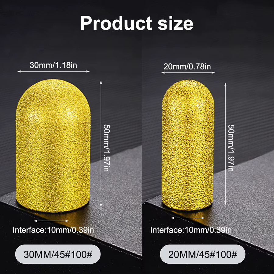 Aihogard Diamantgelötete Finger-Bit-Schleifscheibe in Gold für Winkelschleifer und Steinarbeiten - Bild 4