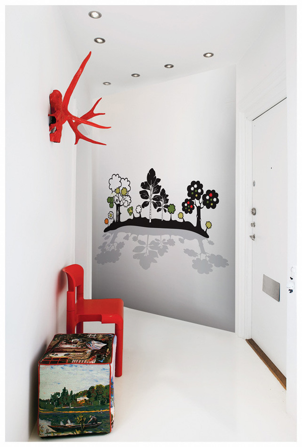 Mr Perswall Mural Island Stream Wandtattoo in Multicolour - Bild 1