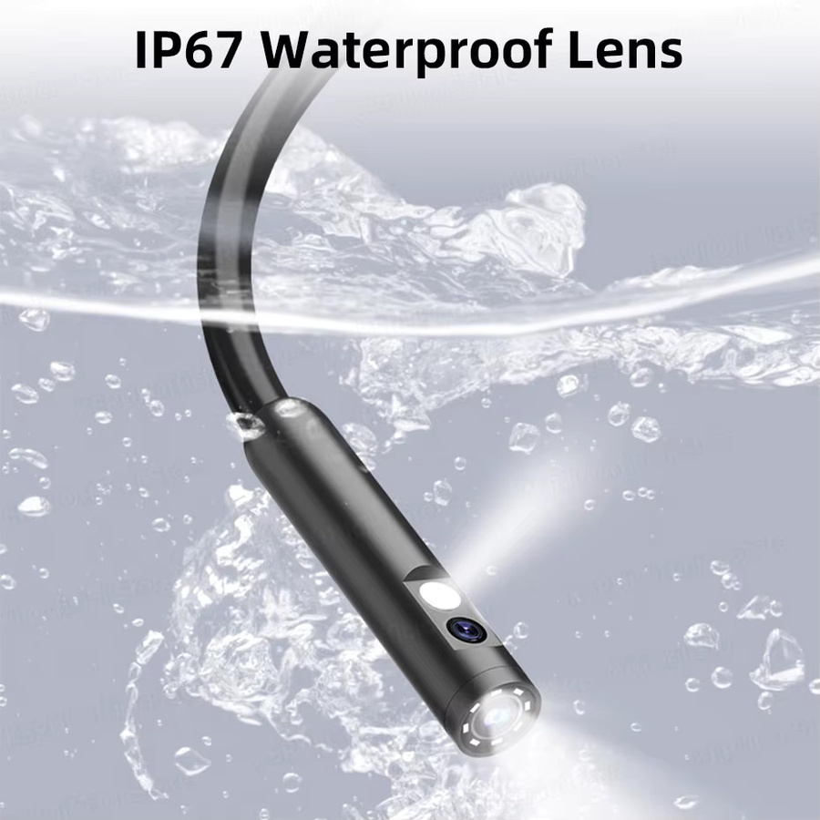 KERUI Industrieendoskop mit 4,3-Zoll-Bildschirm, 8 mm Objektiv, 8 LED-Lichtern und IP67 wasserdicht, Schwarz - Bild 5