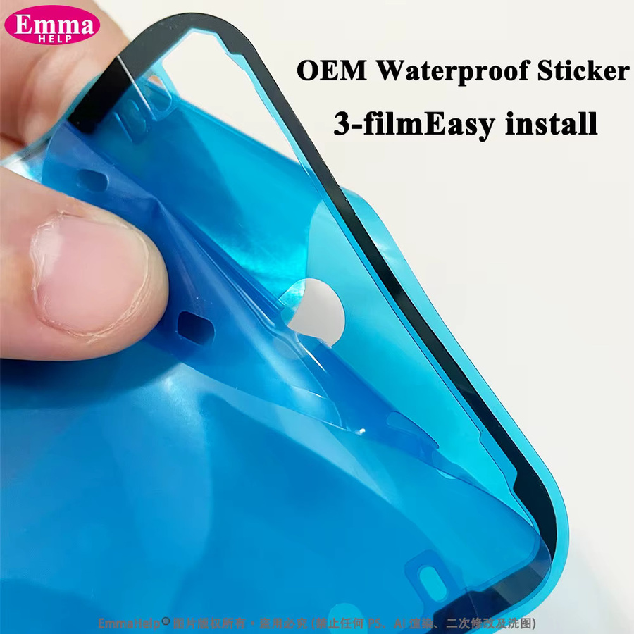 10 Stück 3M wasserdichte Dichtungskleber Aufkleber für iPhone 11 bis 17 Pro Max LCD-Bildschirmrahmen-Klebeband - Bild 3