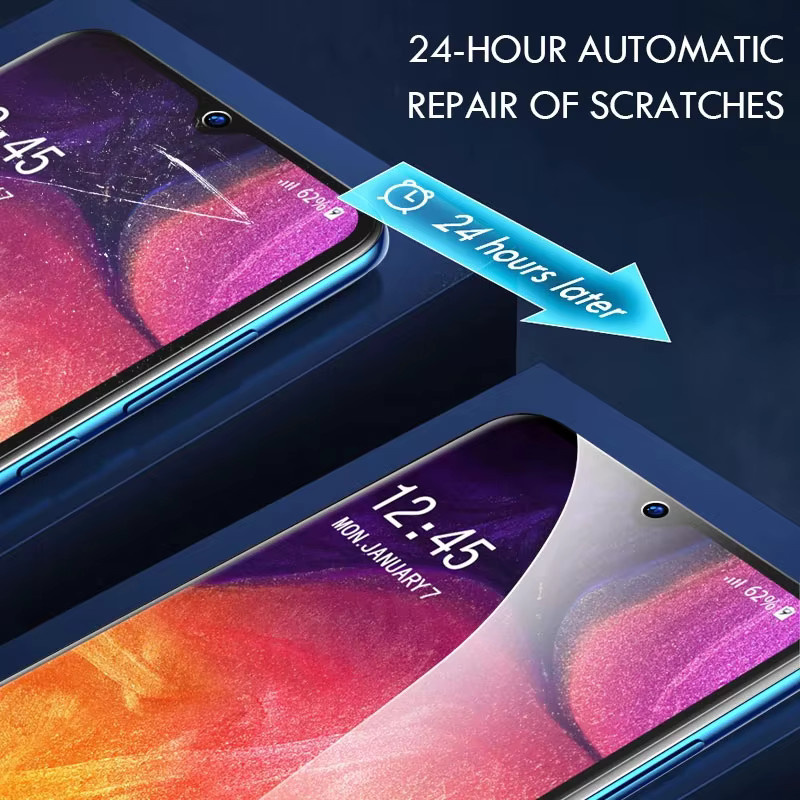 3er-Pack Hydrogel Displayfolie für Samsung Galaxy S25 S24 S23 S22 Ultra Plus FE A56 A55 A36 A35 A26 A16, transparente Vollabdeckung Screen Protector - Bild 5