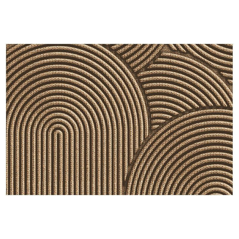 Schmutzabweisende und rutschfeste Eingangstürmatte von Yiran Furniture aus PVC in Braun, B/T: 75 x 45 cm - Bild 2