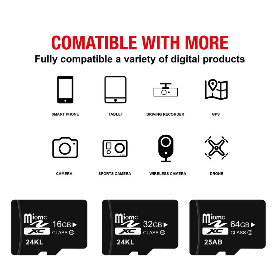 Kebidumei Micro-Speicherkarte microSD A1 Class 10 mit bis zu 60 MB/s, Schwarz, 64 GB - Bild 5