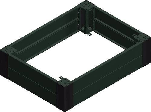 Schneider Electric NSYSPF10200 Sockel in Grau, Breite: 100 cm, Höhe: 20 cm - Bild 1