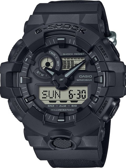 Casio G-Shock Classic Armbanduhr, Quarz, Kunststoff, 53 mm, Herren, Schwarz - Bild 1