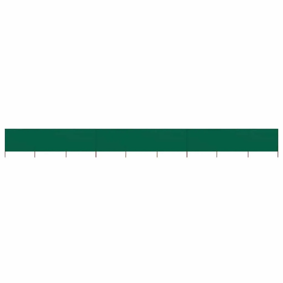 vidaXL 9-teiliges Windschutzgewebe in Grün, B: 1200 cm, H: 160 cm - Bild 2