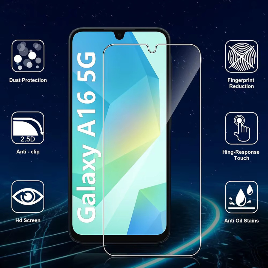 Samsung Galaxy A56 A55 A54 A53 A16 A26 A36 Displayschutz aus gehärtetem Glas, transparent - Bild 2