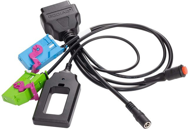GODIAG GT112 K-Line Testplattformkabel für VW, Skoda und Seat der 2. und 3. Generation zur Armaturenbrett IMMO Schlüssel Programmierung, Multicolor - Bild 1