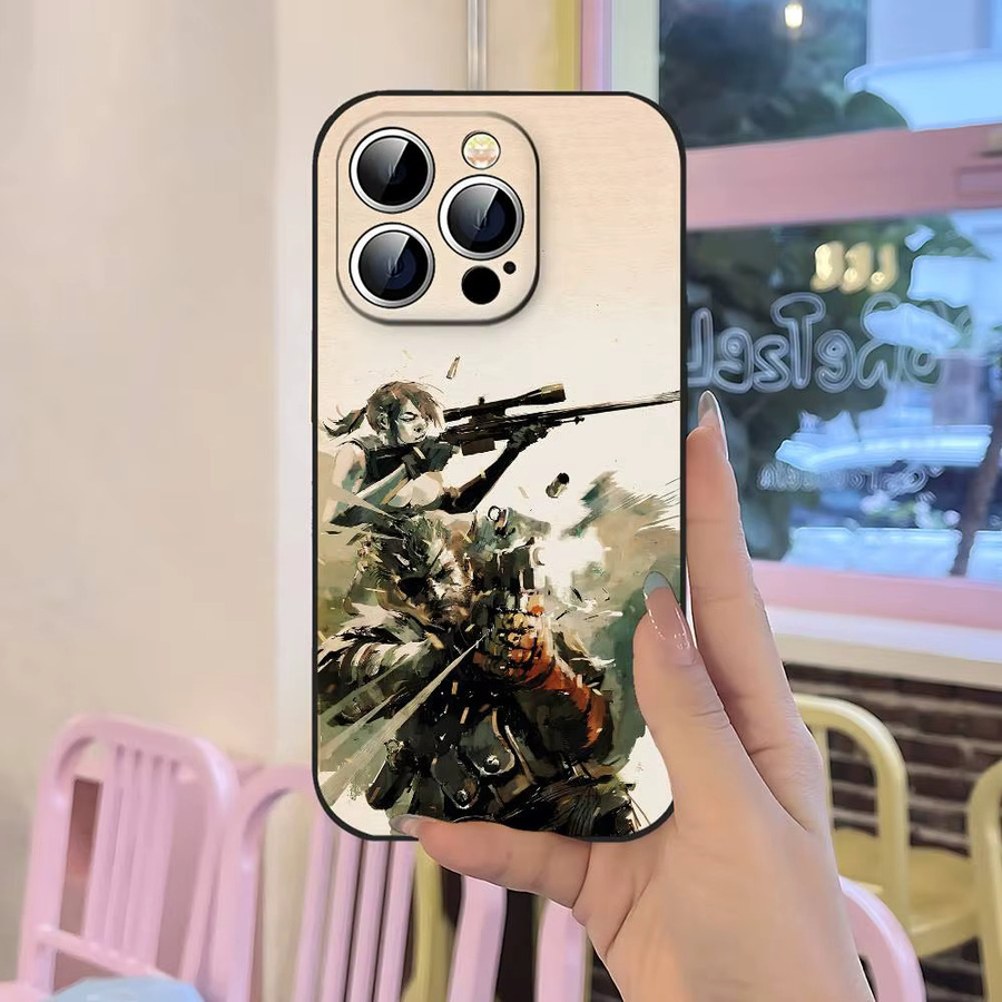 Metal Gear Solid Handyhülle für iPhone 11 bis iPhone 17 Pro Max, matte weiche Silikonhülle, Multicolor - Bild 3