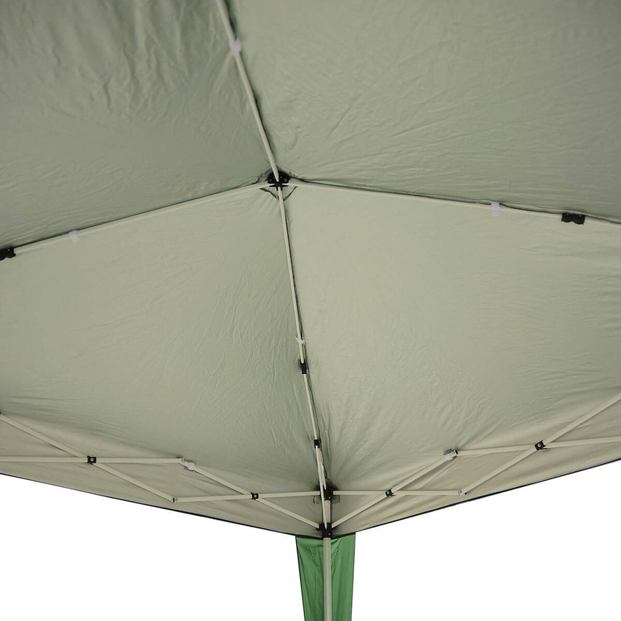 Outsunny Pavillon aus Stahl und Polyester in Grün, B/H/L: 240 x 250 x 240 cm - Bild 3