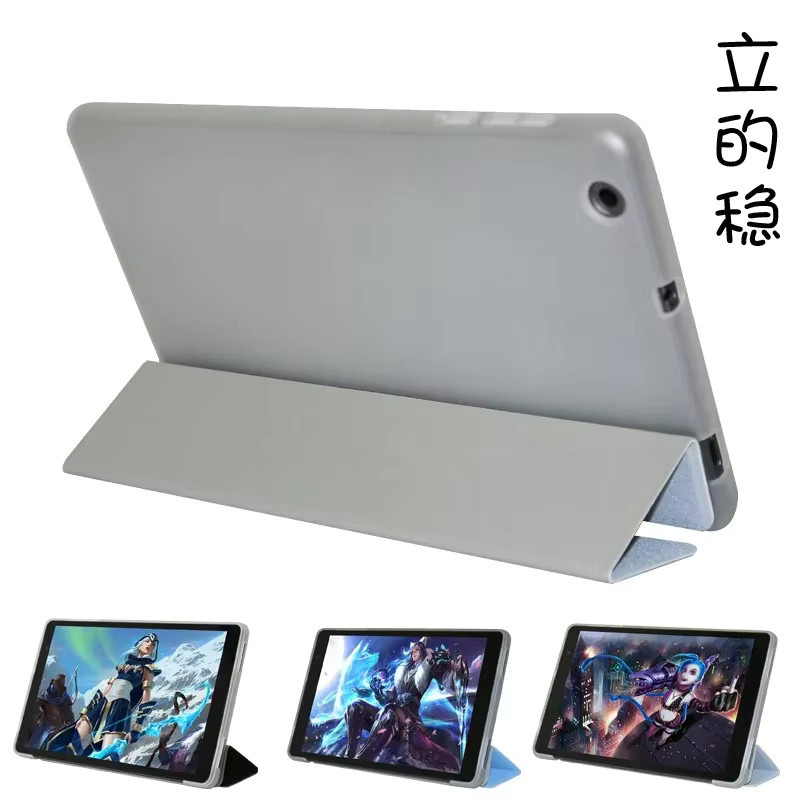 Schutzhülle für Teclast P85T 8-Zoll-Tablet in Grau aus PU-Leder mit Ständerfunktion - Bild 2