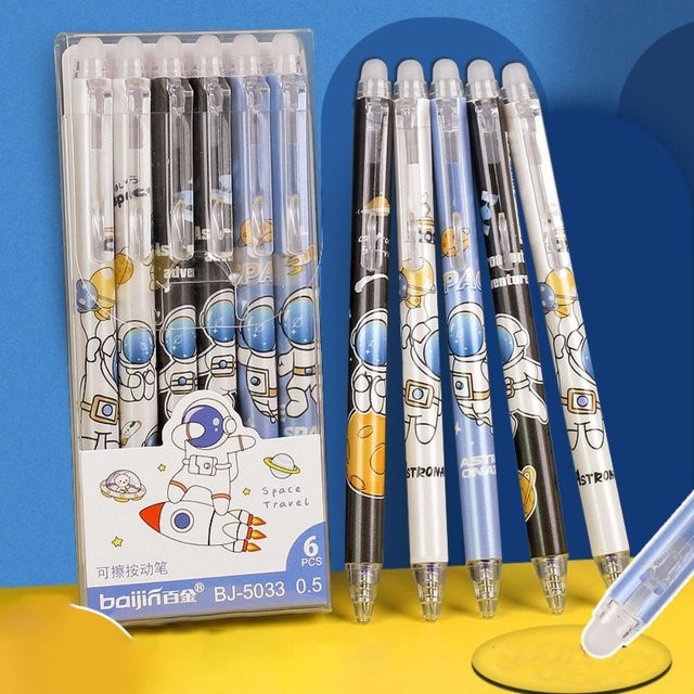 Astronaut löschbarer Gelstift mit 0,5 mm Spitze, schnell trocknende Tinte, Mehrfarbig - Bild 1