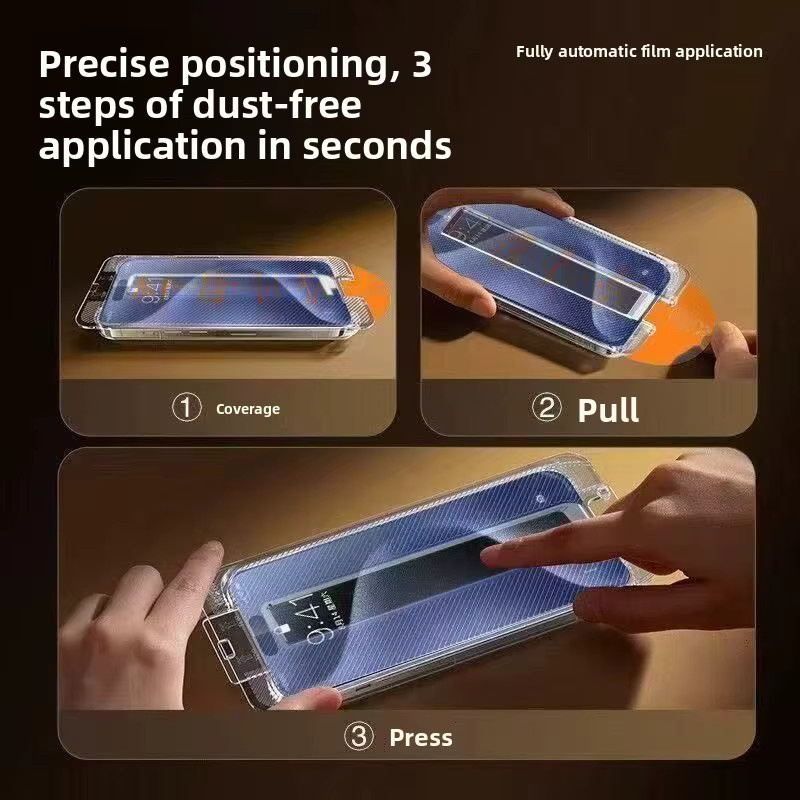 2er-Pack Displayschutzfolie aus gehärtetem Glas für OPPO Find N6, transparent, mit Staubentfernungs-Fach für perfekte Passform und Explosionsschutz - Bild 2