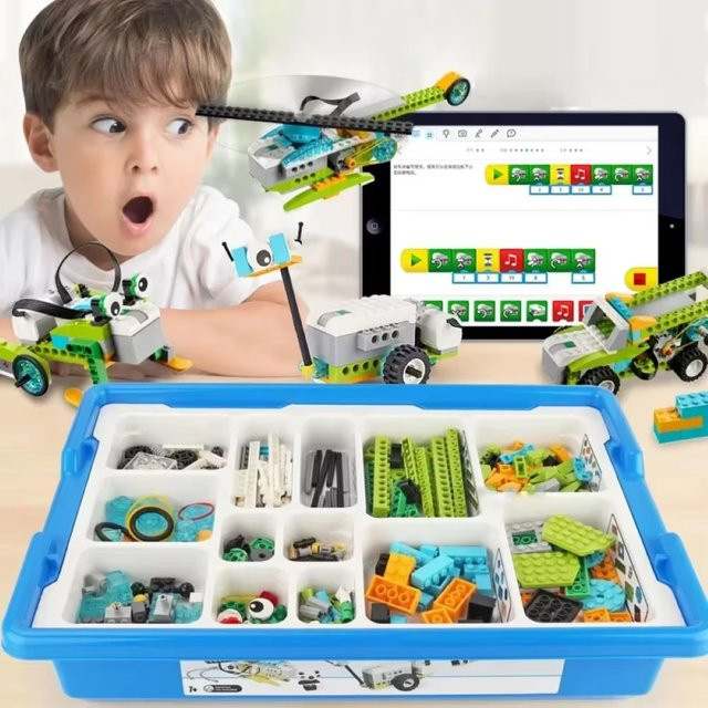 stemedu STEM-Lernbausteine-Set, 280 Stück, mit elektronischen Sensoren, ab 7 Jahren - Bild 1