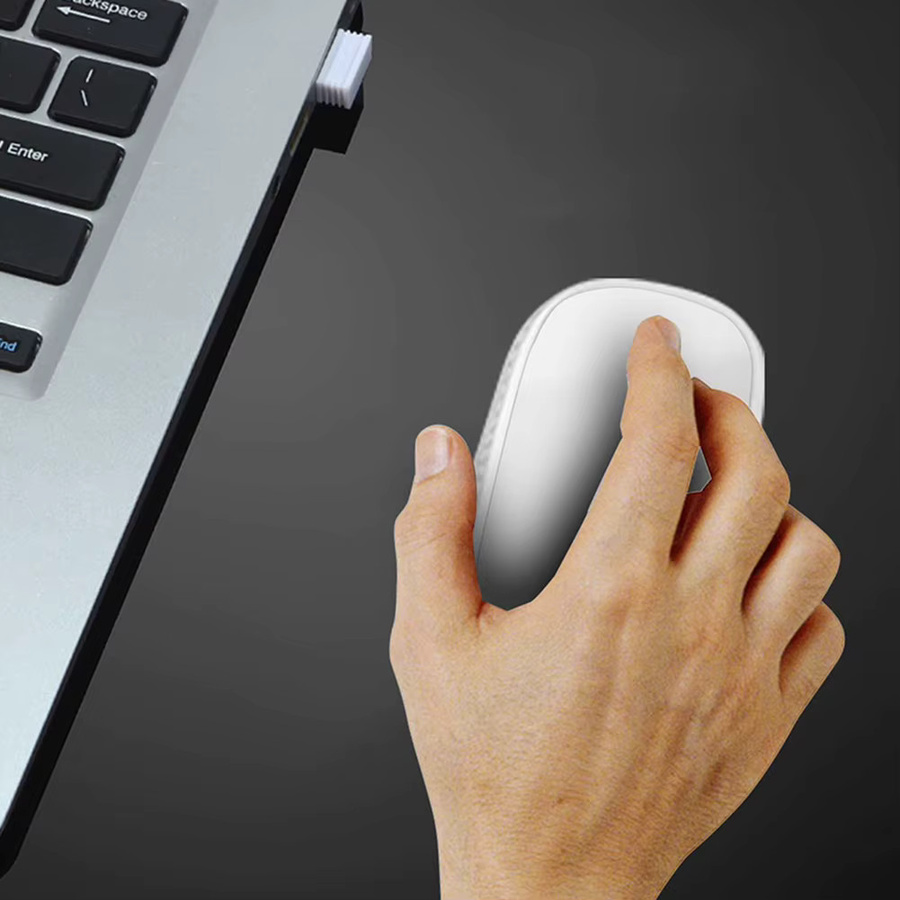 LAIMANEI Ergonomische Mausbasis für Apple Magic Mouse 2/3 in Schwarz oder Weiß - Bild 2