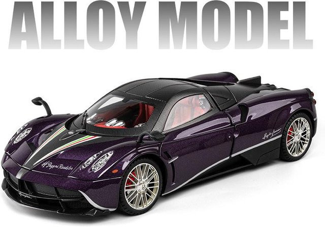 Linyi toy car Pagani Huayra Dinastia Rennwagen Modell, 1:18, Metall, mit Licht und Sound, ab 18 Jahre - Bild 1