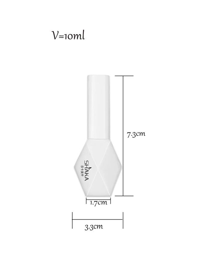 WS Crystal Broken Diamond Glitter Gel Nagellack, Platinum - Bild 2