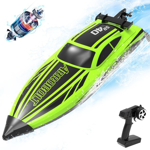 VOLANTEXRC RC Batterieboot, bürstenloser Motor, Vollproportional, Grün - Bild 1