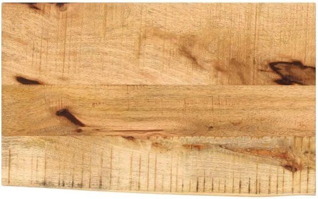 vidaXL Tischplatte aus Massivholz Mangoholz in Braun mit Baumkante, B/T/H: 60 x 40 x 2,5 cm - Bild 1