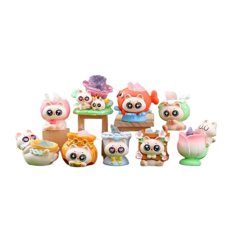 52TOYS Siamesische Katze Energiekristall Mystery Blind Box, Ornament - Bild 2