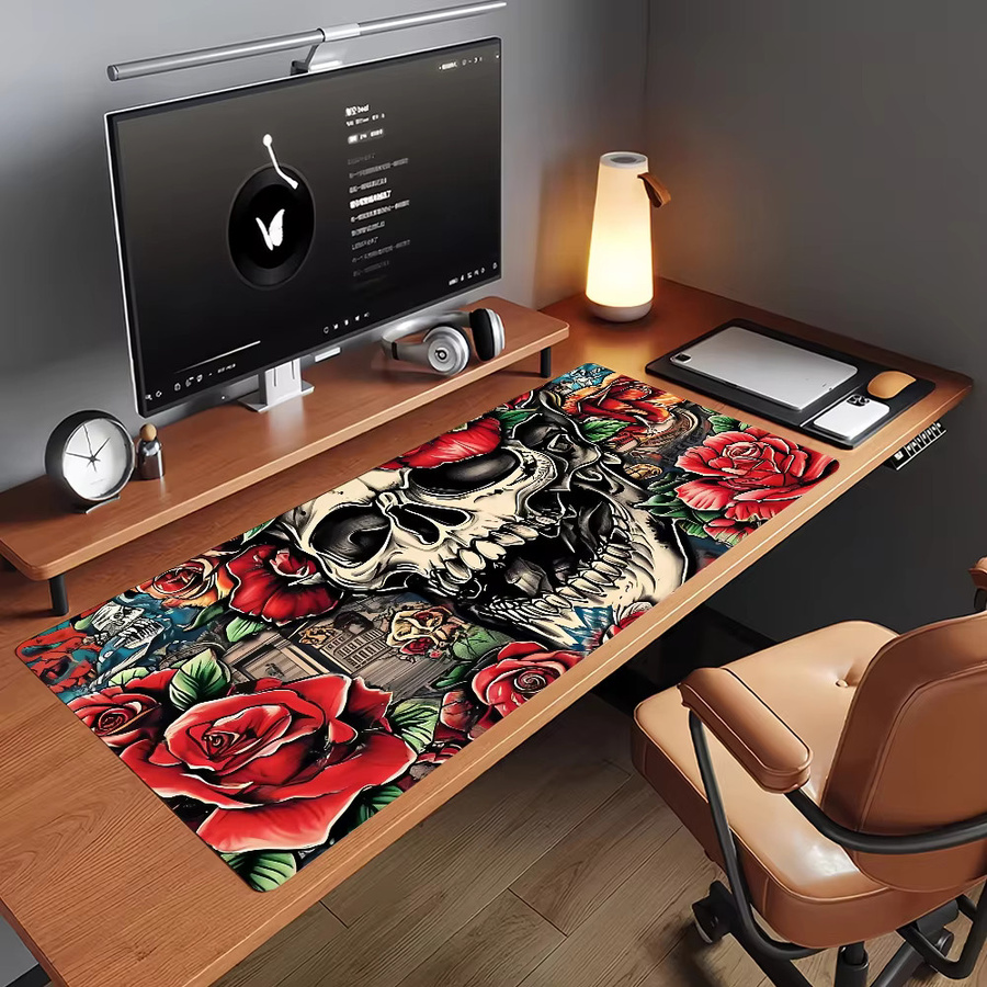 Ed Hardy Mauspad für Gamer und Computer in Multicolour, rutschfeste Schreibtischunterlage aus Gummi - Bild 5