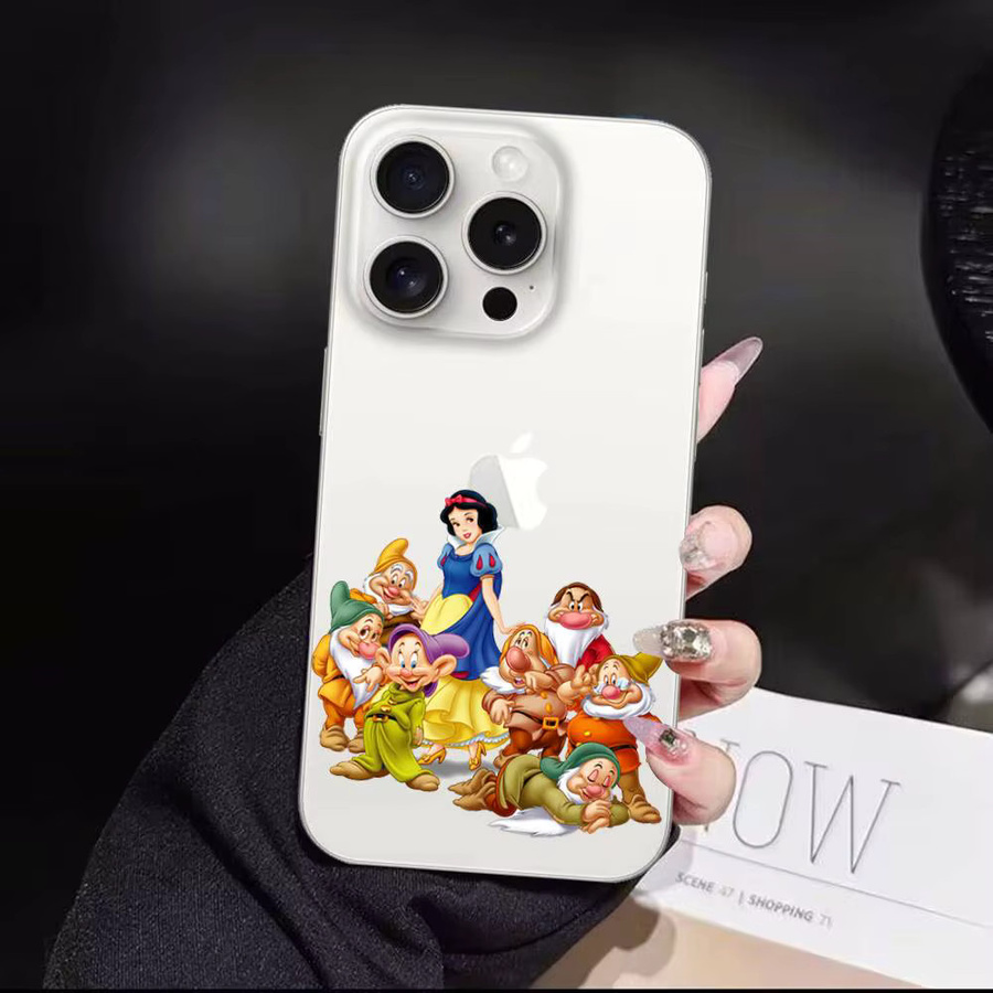 Mesuca S-Snow White Handyhülle für iPhone 16 15 14 13 12 11 Pro Max Plus X XR XS Transparent Weiche Schutzhülle - Bild 5