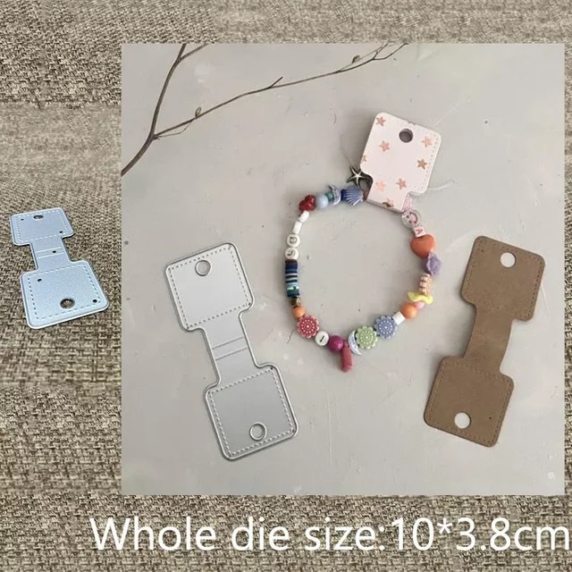 XLDesign Craft Metall-Schablonenform in Silber für Taschengriffe, Scrapbook und Papierbastelarbeiten - Bild 1