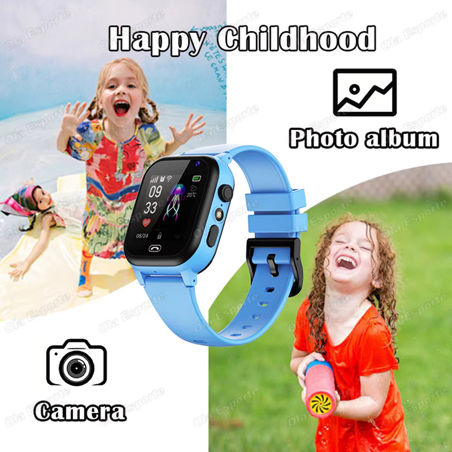Ola Esporte Mini-Smartwatch für Kinder in Pink mit 4G-SIM-Karte, SOS-Ortung, Anruffunktion und Kamera - Bild 2