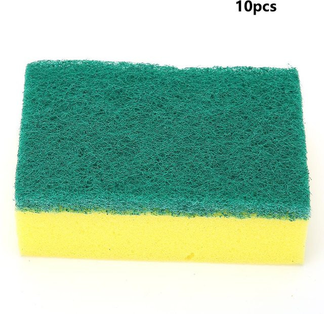 CosyHome Küchenschwamm Set aus Mikrofaser, 10 Stück, Blau und Multicolour, B/T/H: 10 x 7 x 3 cm - Bild 1