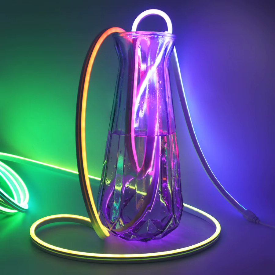 HEGEHE RGBIC Neonstreifen 10m LED-Licht Multicolor mit RF-Touchpanel-Steuerung, IP67 wasserdichtes Neon Flex Klebeband mit Dreamcolor Chasing Effect, 12V - Bild 2