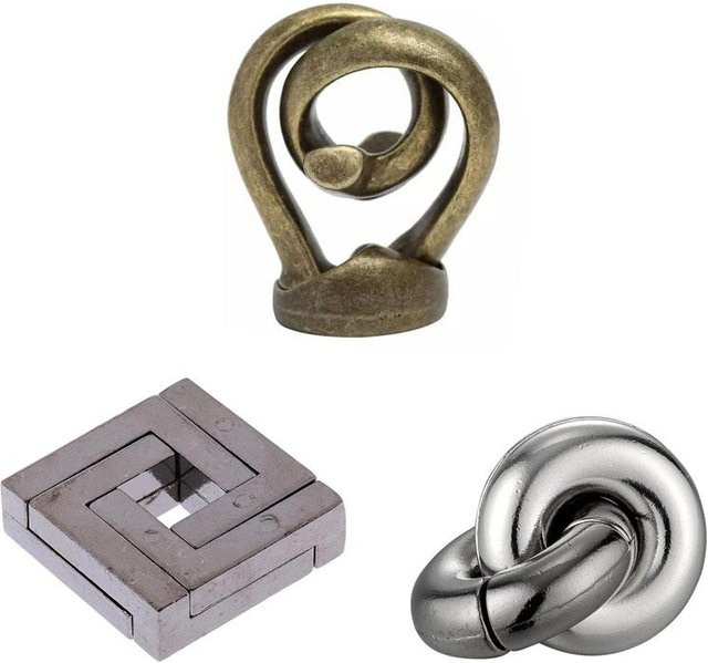 Yiran bag Metallpuzzle-Lösung, 3-teiliges Set, ab 12 Jahre - Bild 1