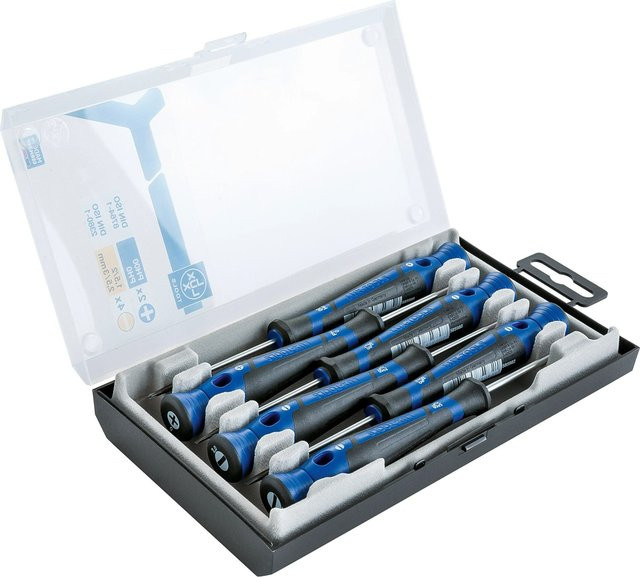 LUX-TOOLS Präzisions-Schraubendrehersatz 6-teilig in Blau - Bild 1