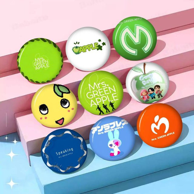 Kayou Anstecknadeln, Green Apples, Cartoon-Tier-Broschen - Bild 1