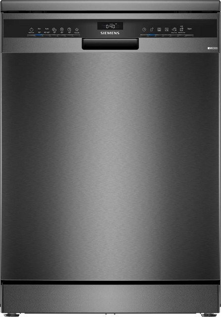 Siemens iQ300 Stand-Geschirrspüler SN23EC03ME in Black Inox/Edelstahl, Breite: 60 cm - Bild 1
