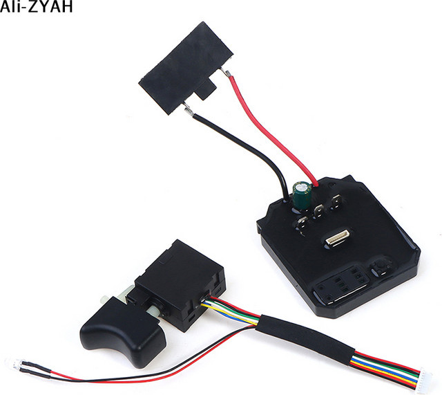 JETTING Antriebssteuerplatine für bürstenlosen elektrischen Schraubenschlüssel Modell 2106/161/169 in Schwarz - Bild 1