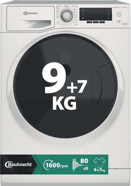 Bauknecht Waschtrockner WATK Sense 97S 52 N in Weiß mit 9,0 kg Waschkapazität und Quick Wash Funktion - Bild 1