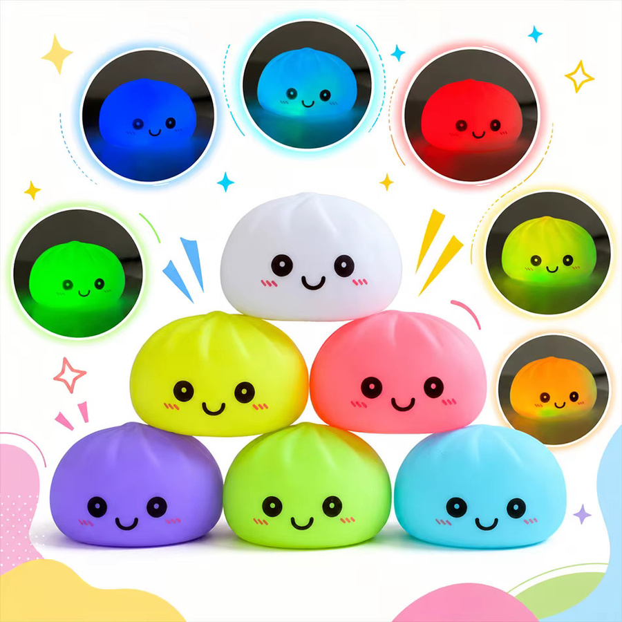 Bandai LED-Brötchen-Squishy, leuchtender Stressball - Bild 3