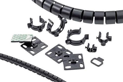 HellermannTyton Klebesockel HWBASEA-PA66HIRHS-BK Schwarz, selbstklebend, Bündel-Ø 13 mm, schlagzäh und hitzestabilisiert - Bild 1