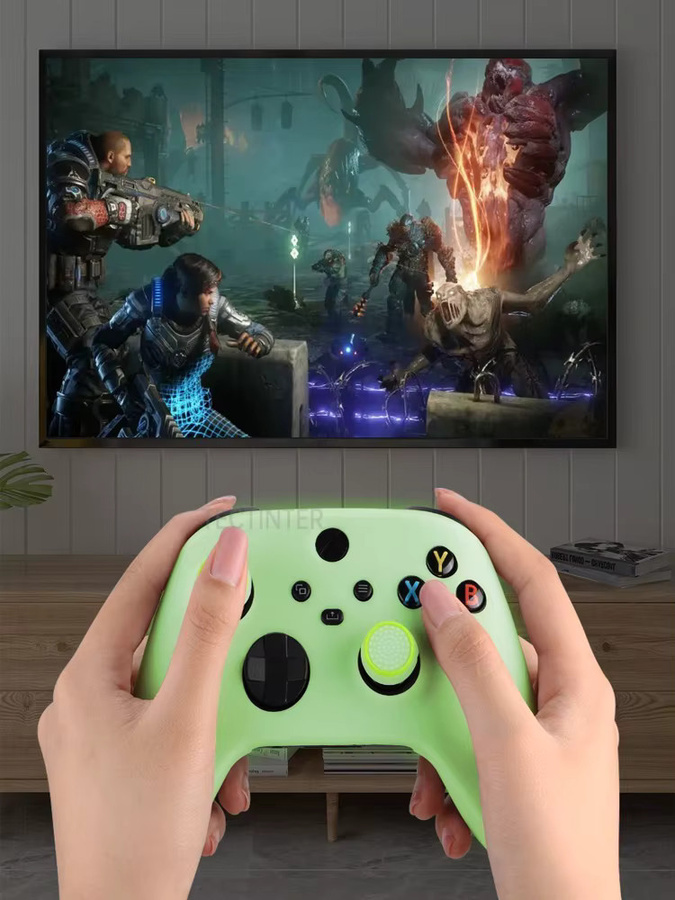 TECTINTER Silikon-Schutzhülle in Grün für Xbox Series X/S Gamepads und Xbox Series S Controller - Bild 3