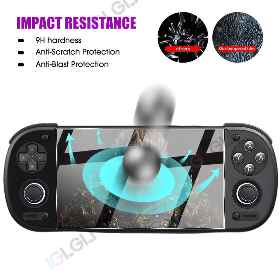 Retroid Pocket 6 Displayschutzfolie aus 9H gehärtetem Glas, transparent und kratzfest - Bild 4