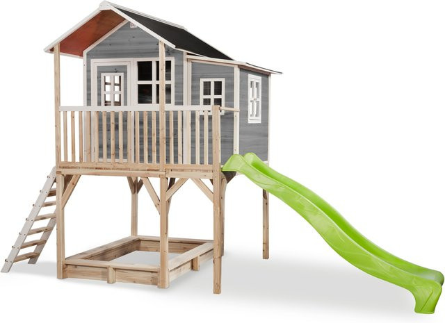 EXIT Toys Spielturm Loft aus Zedernholz in Grau, B/H/T: 190 x 269 x 444 cm - Bild 1